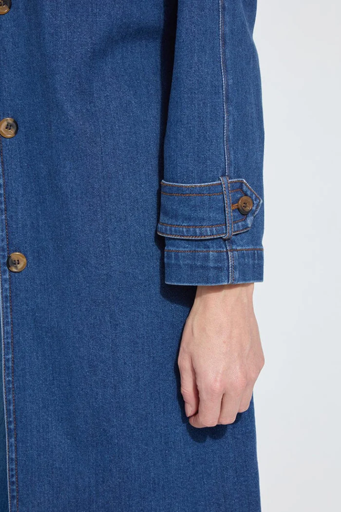 Paris Tencel Denim Trench - Image 8