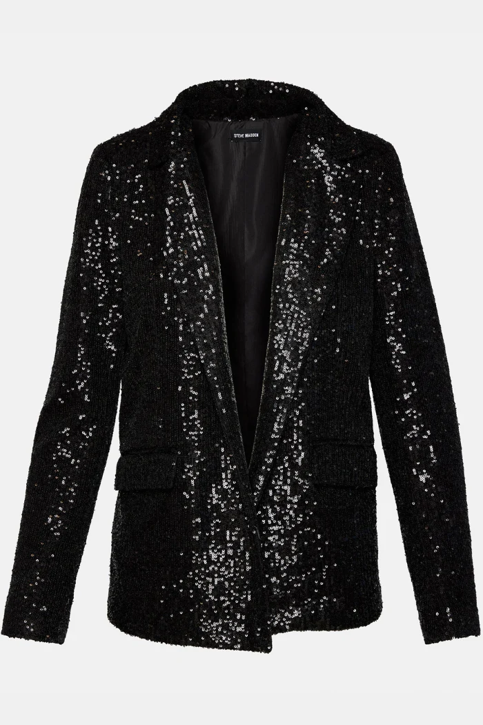 Payton Sequin Blazer Black - Image 4