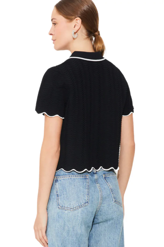 Pikil Knitted Polo Top - Image 2