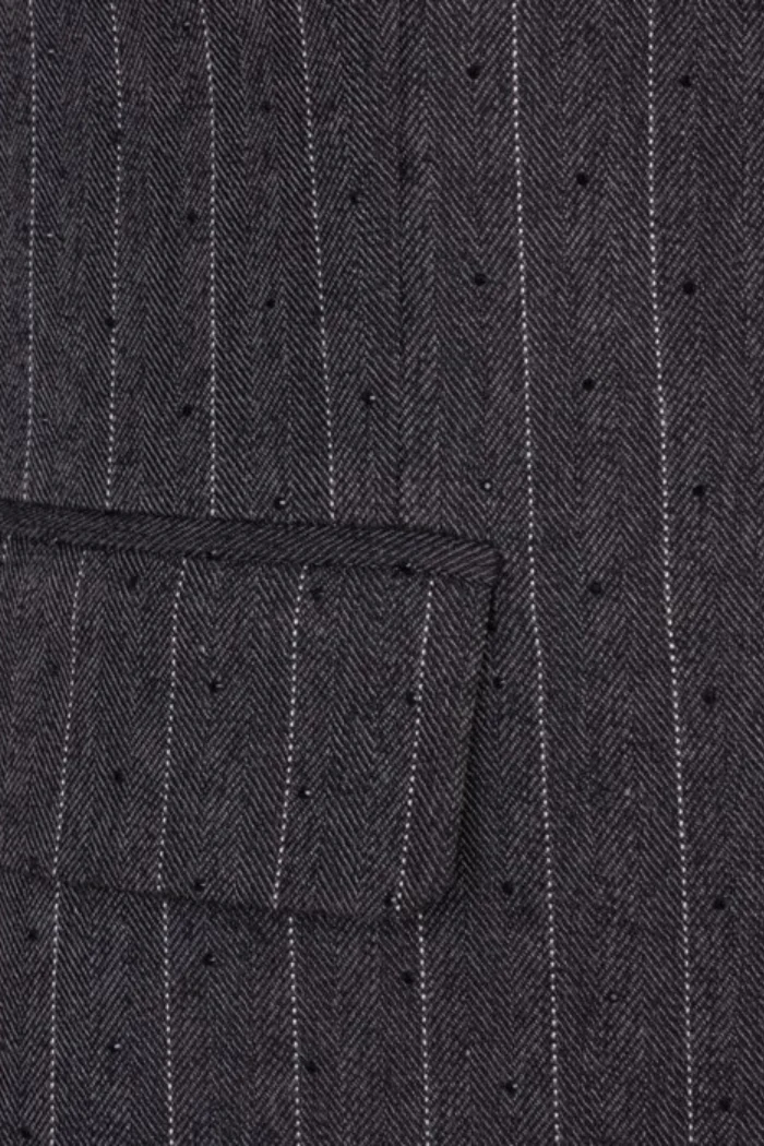 Pinstriped Blazer with Black Studs - Image 6