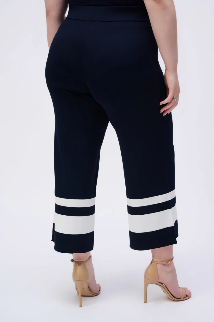 Placement Stripe Sweater Knit Culotte - Image 7