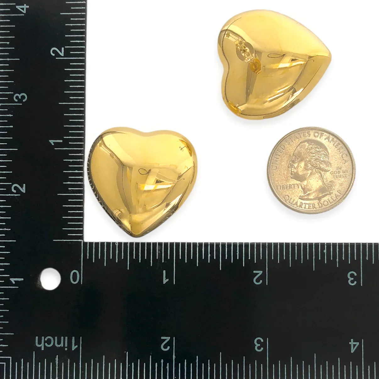 Puffy Heart Earrings - Image 3