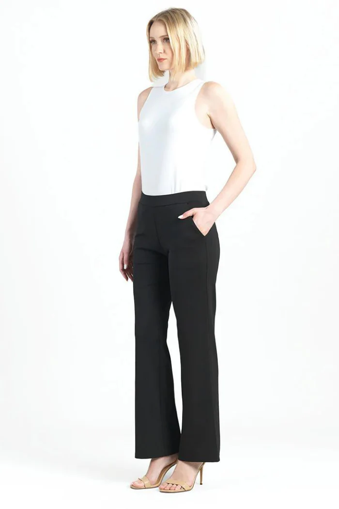 Rayon-Ponte Knit Loose Leg Pocket Pant - Image 5