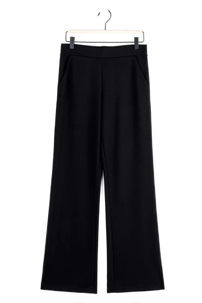 Rayon-Ponte Knit Loose Leg Pocket Pant - Image 6