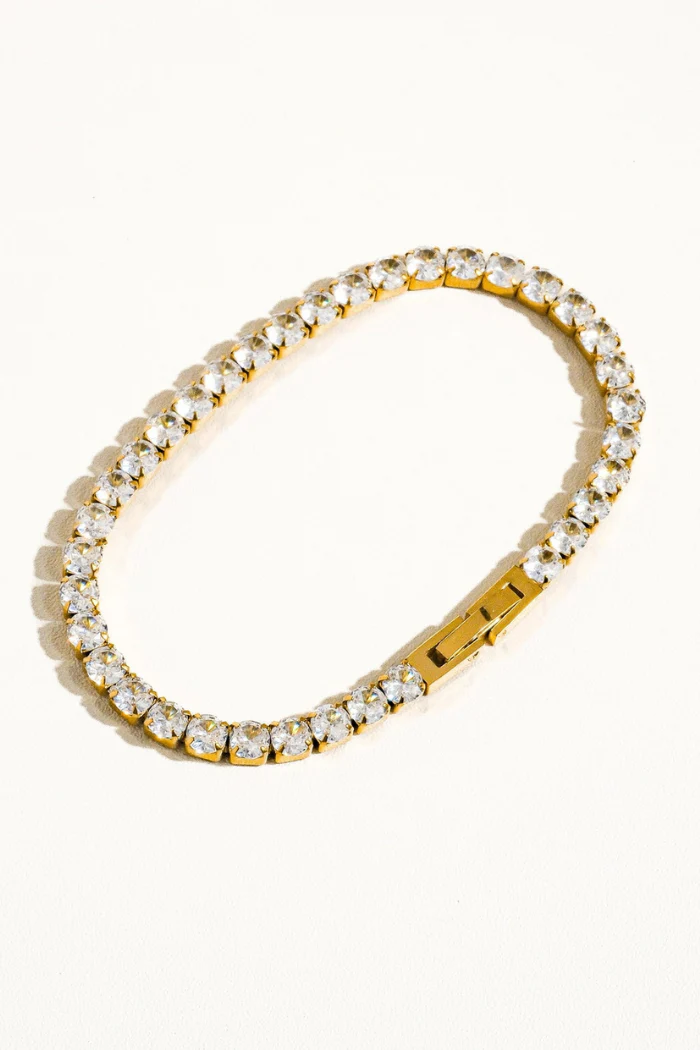 René Tennis Bracelet - Gold