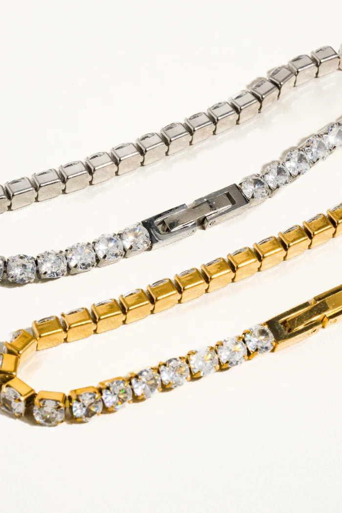 René Tennis Bracelet - Gold - Image 3