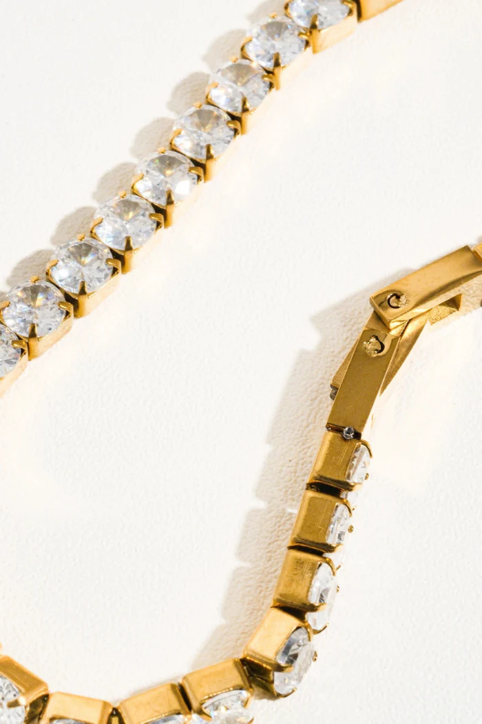 René Tennis Bracelet - Gold - Image 4