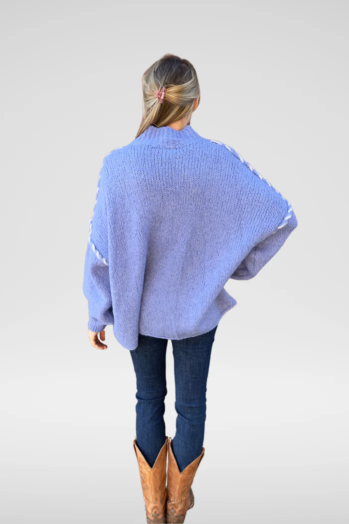 Romy Sweater | Periwinkle - Image 4