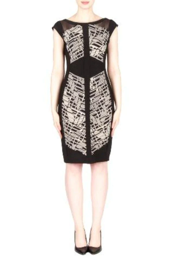 Joseph Ribkoff Mesh Panel Dress