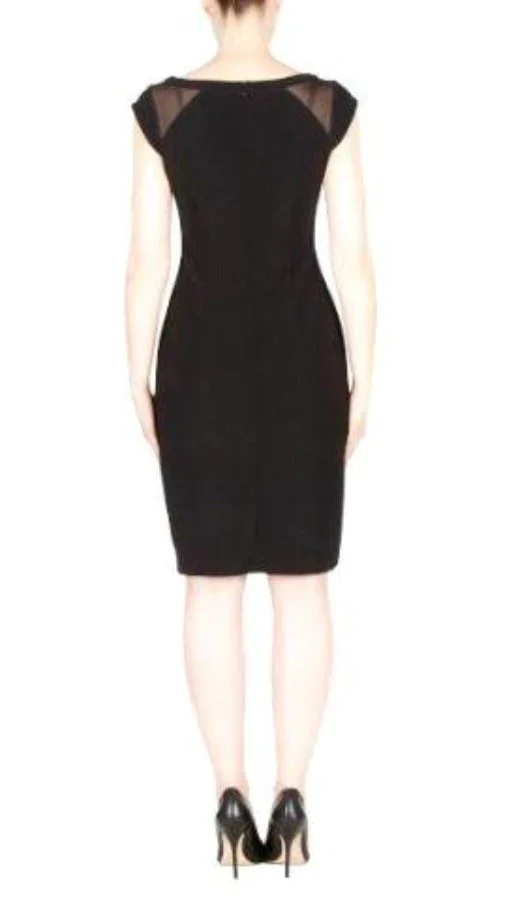 Joseph Ribkoff Mesh Panel Dress - Image 3