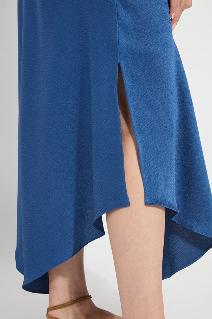 Sakura Bias Handkerchief Dress - Palermo Blue - Image 4