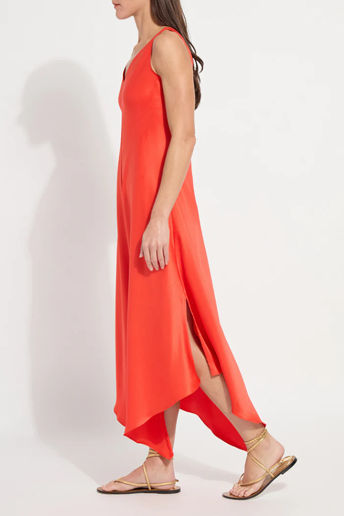 Sakura Bias Handkerchief Dress - Red Kiss - Image 2