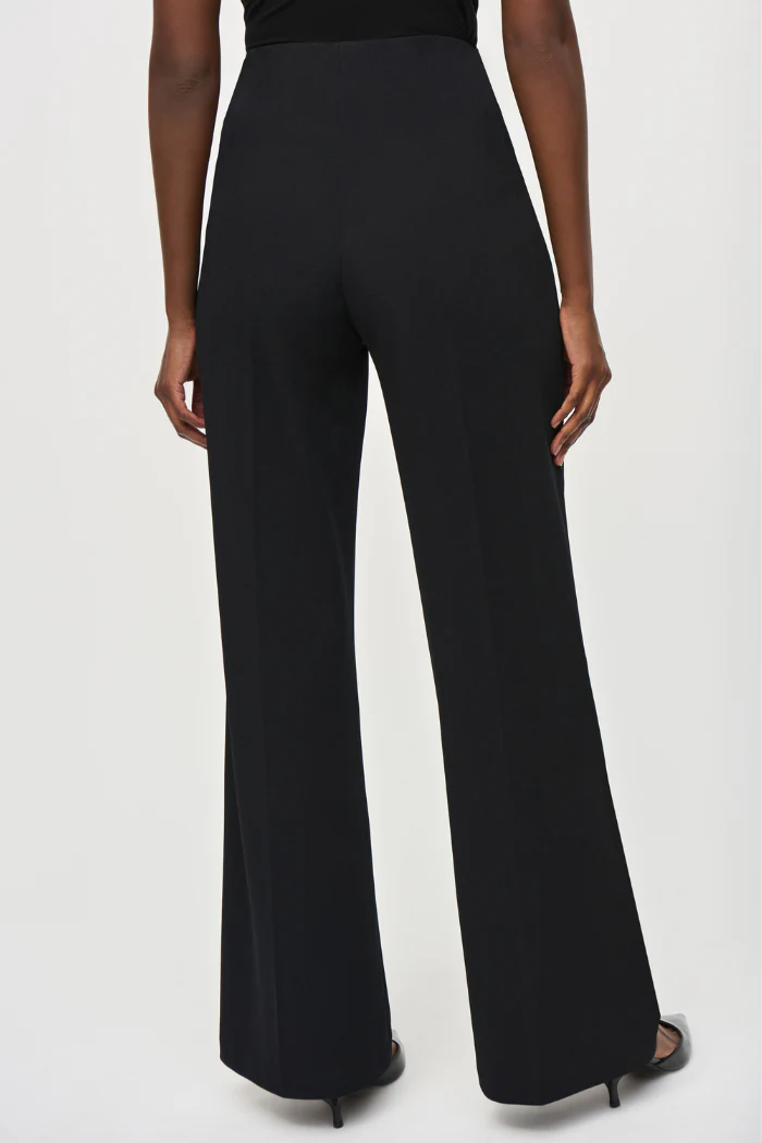 Scuba Crepe Wide-Leg Pull-On Pants - Image 3