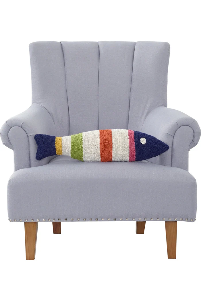 Shaped Picket Fish Hook Pillow - Kate Nelligan - Image 2