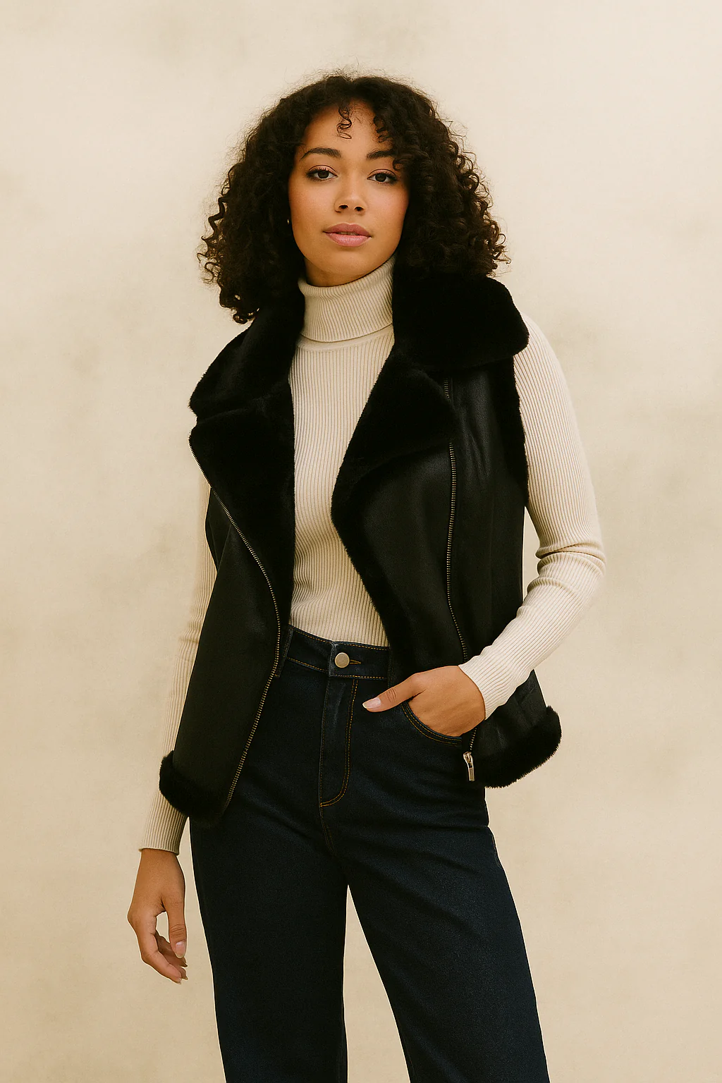 Shearling Vest - Image 4