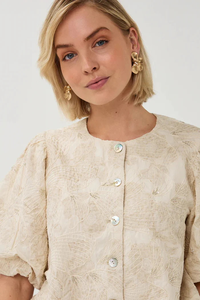 Shell Print Balloon Top - Image 2