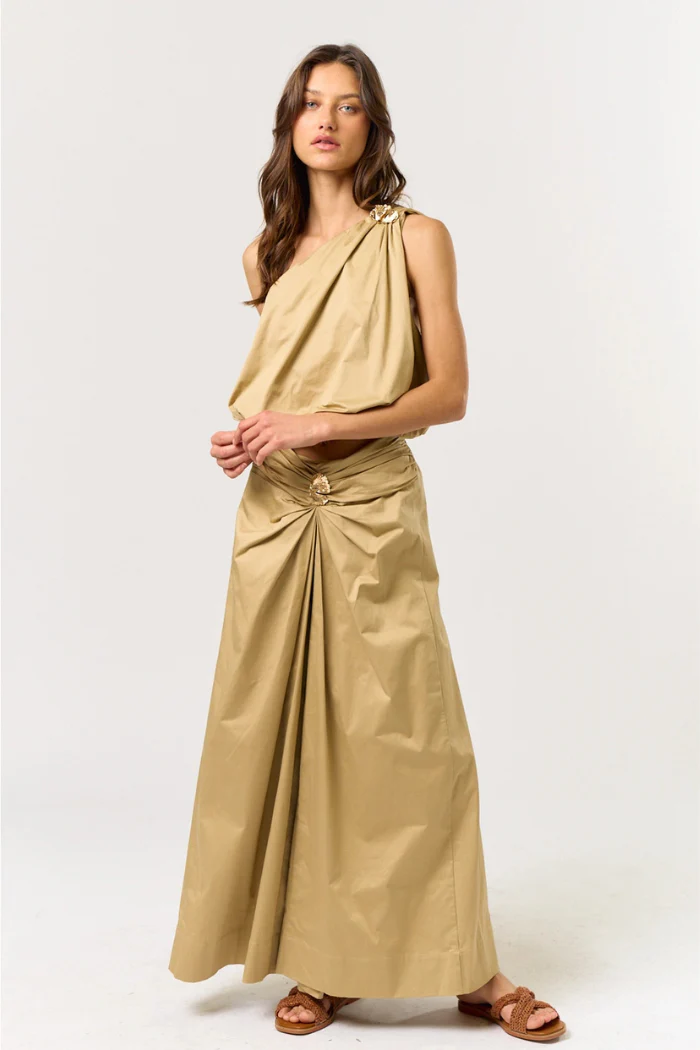 Shirring Maxi Skirt - Image 2