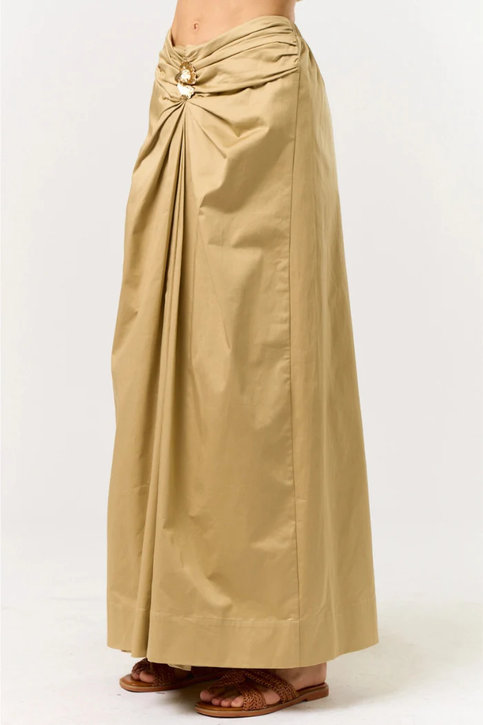 Shirring Maxi Skirt - Image 3