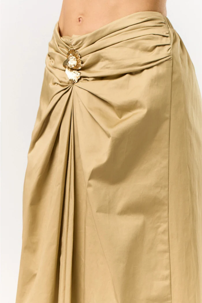 Shirring Maxi Skirt - Image 4