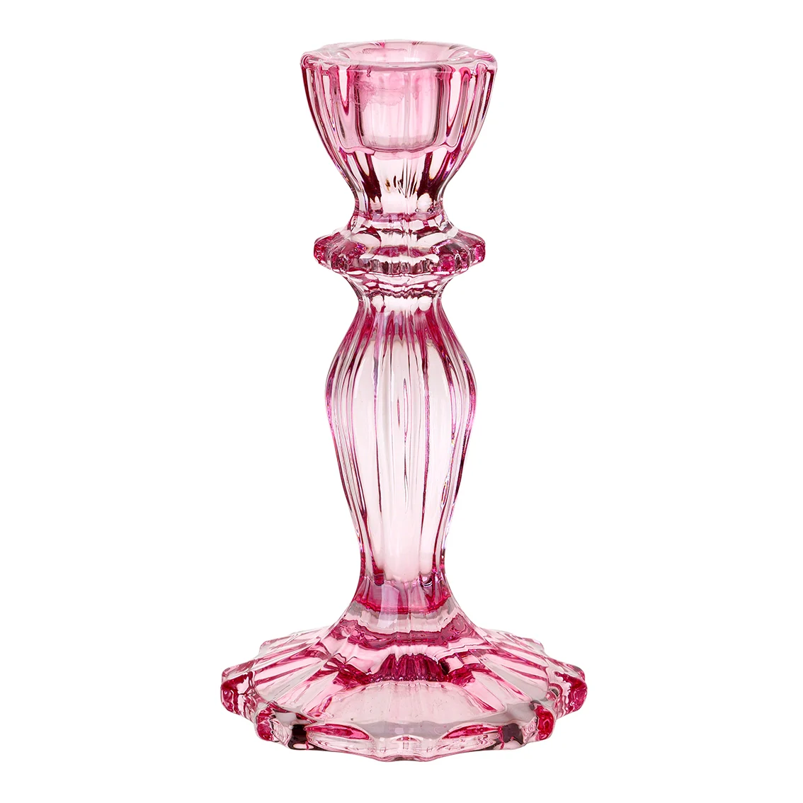 Short Glass Candlestick - Image 4