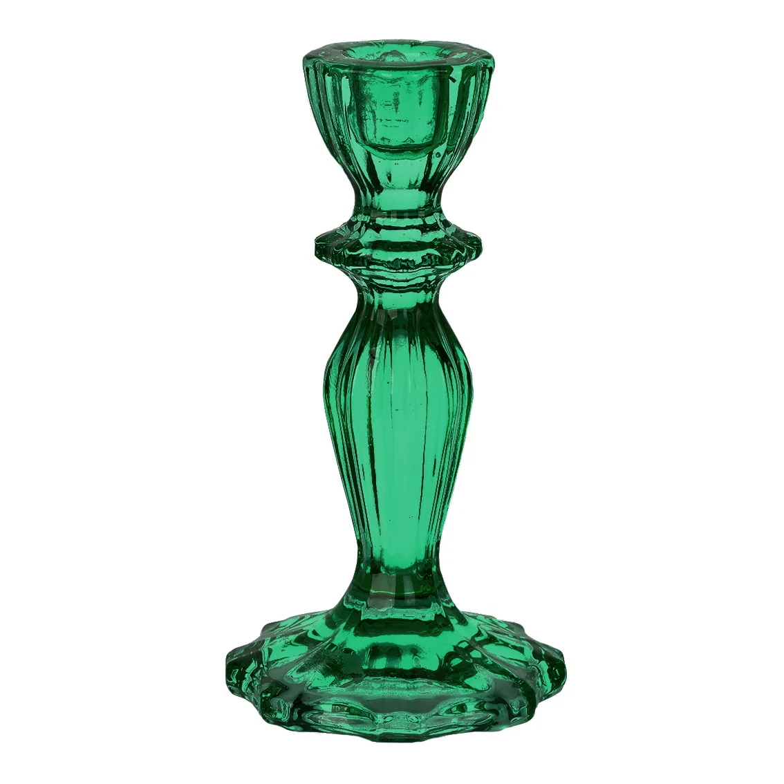 Short Glass Candlestick - Image 5