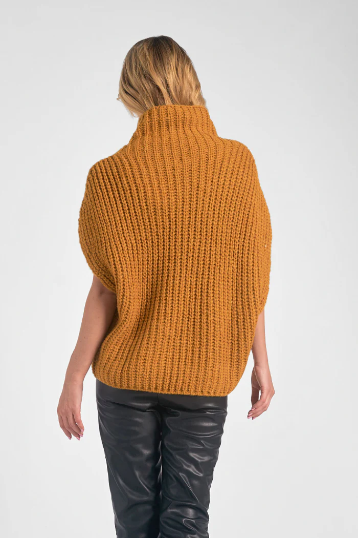 Short Sleeve Turtleneck Sweater - Image 6