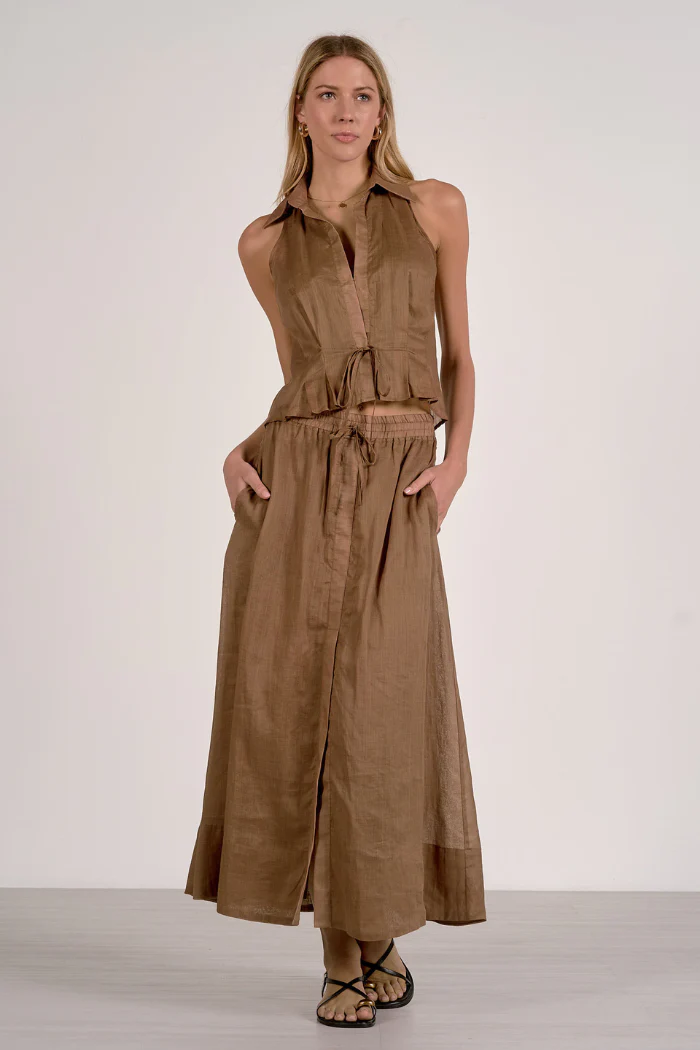 Sienna Tie-Waist Sleeveless Blouse - Image 2