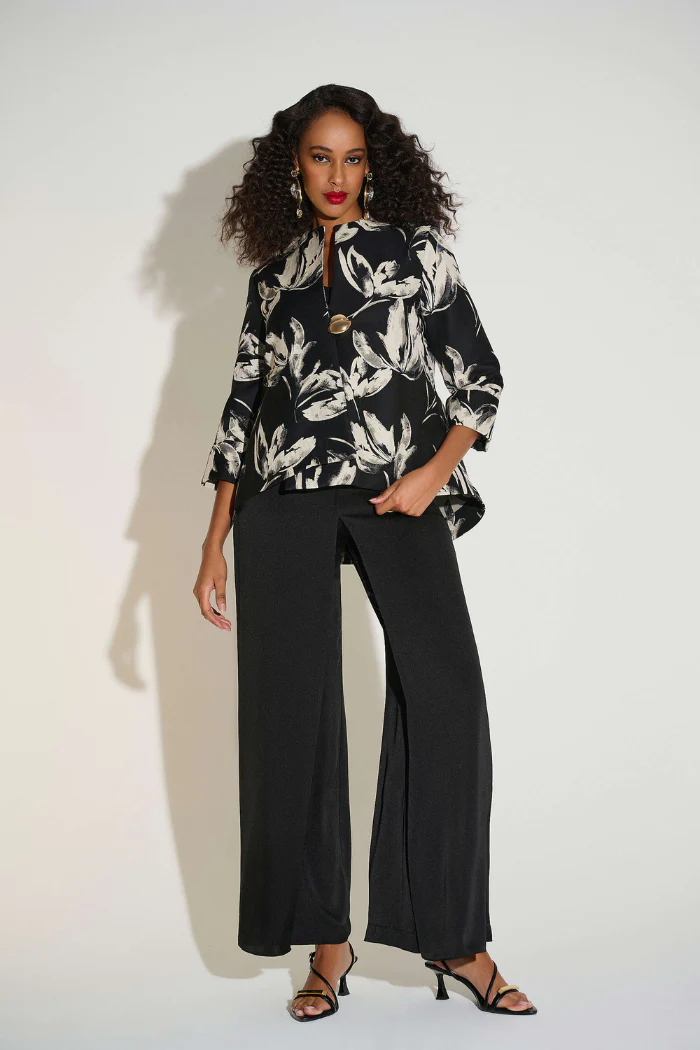 Signature | Jacquard Floral Print Swing Jacket - Image 4