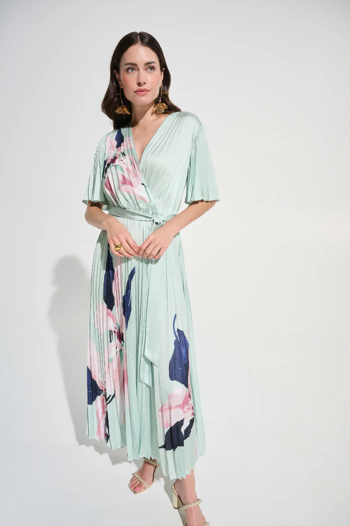 Signature Satin Floral Print Fit And Flare Dress - Image 2