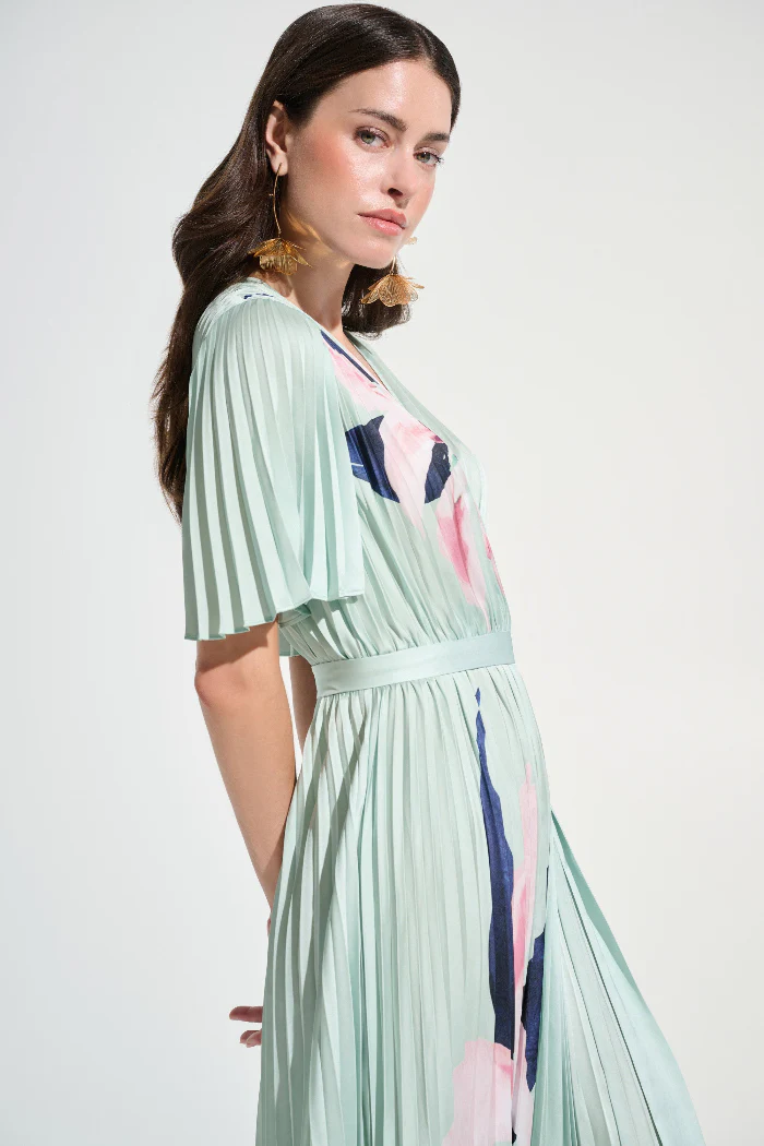 Signature Satin Floral Print Fit And Flare Dress - Image 3