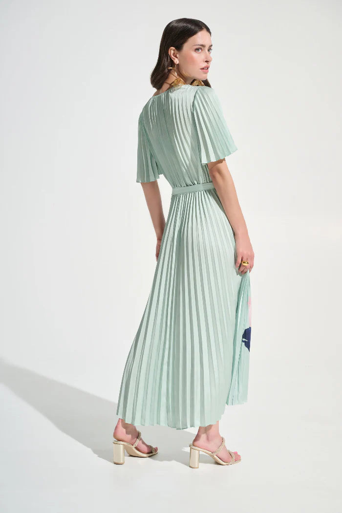 Signature Satin Floral Print Fit And Flare Dress - Image 4