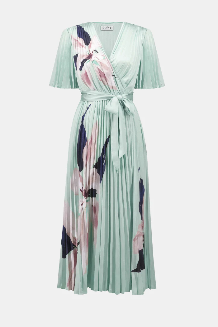 Signature Satin Floral Print Fit And Flare Dress - Image 6