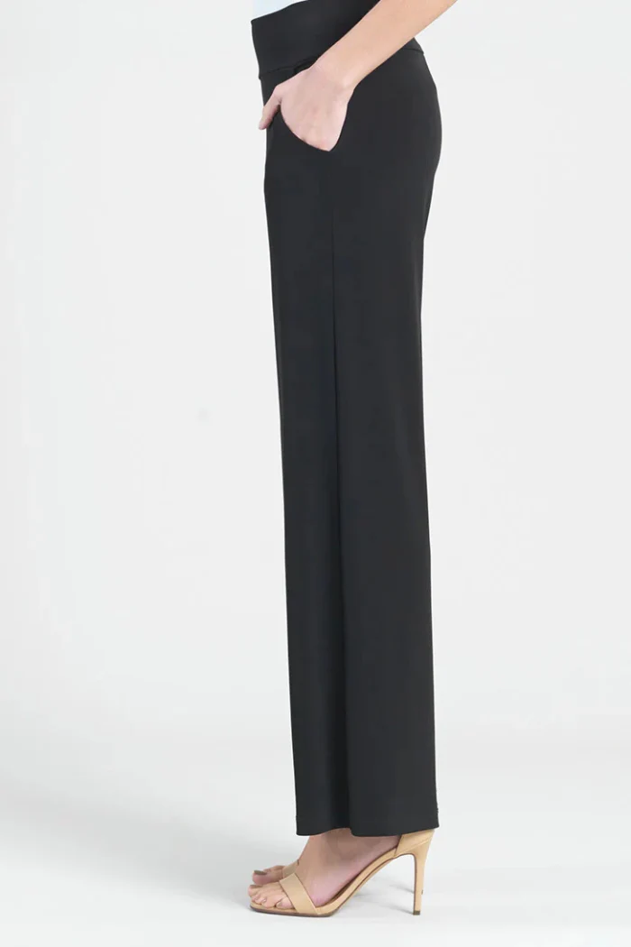 The Ultimate Wrinkle-Free Wide Leg Travel Pant – Classic Black with Pockets - Image 3