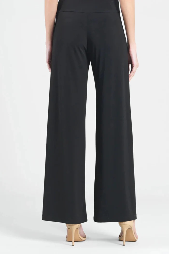 The Ultimate Wrinkle-Free Wide Leg Travel Pant – Classic Black with Pockets - Image 4