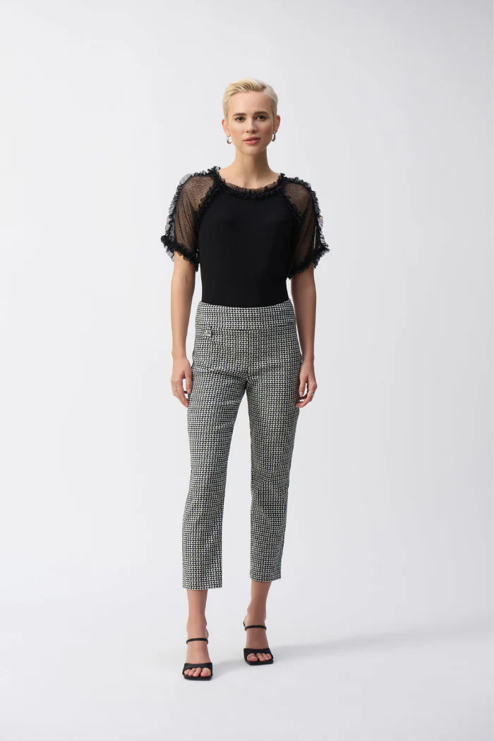 Silky Knit and Mesh Top - Image 2