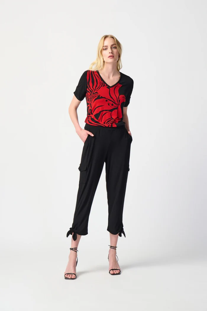 Silky Knit Jogger Pants with Cargo Pockets - Image 2