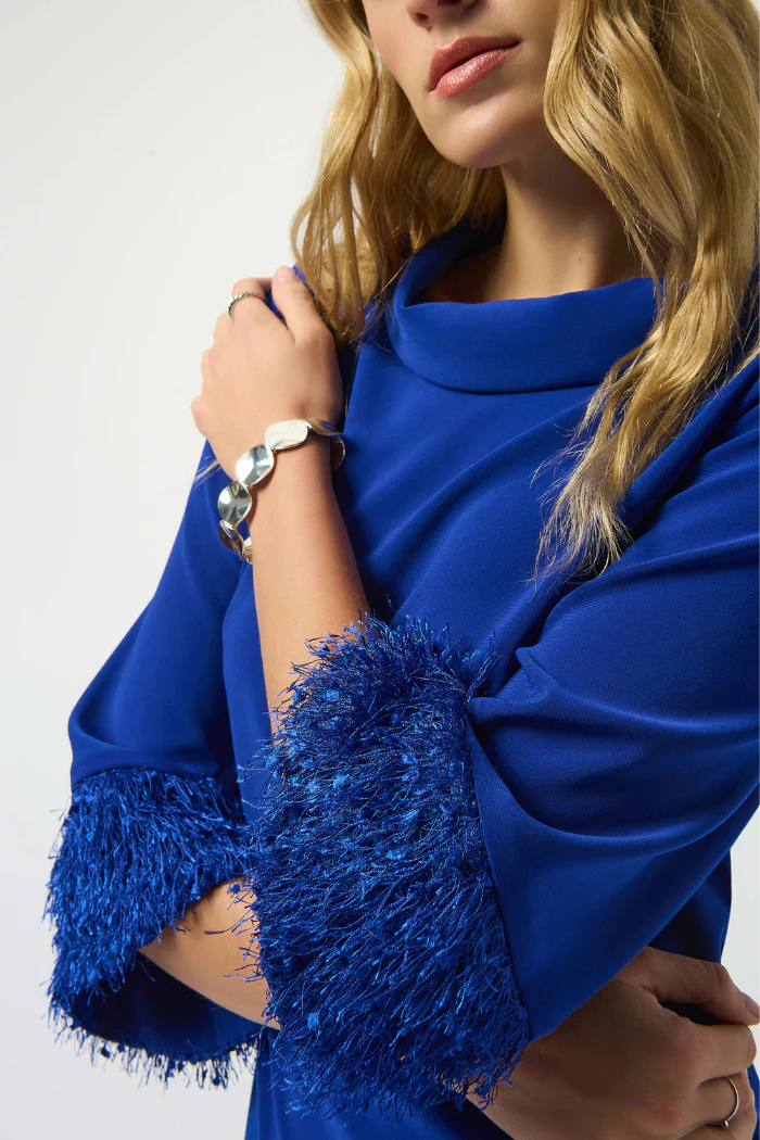 Silky Knit & Novelty A-Line Dress - Image 11
