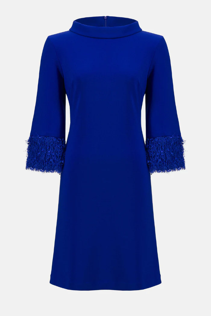 Silky Knit & Novelty A-Line Dress - Image 13
