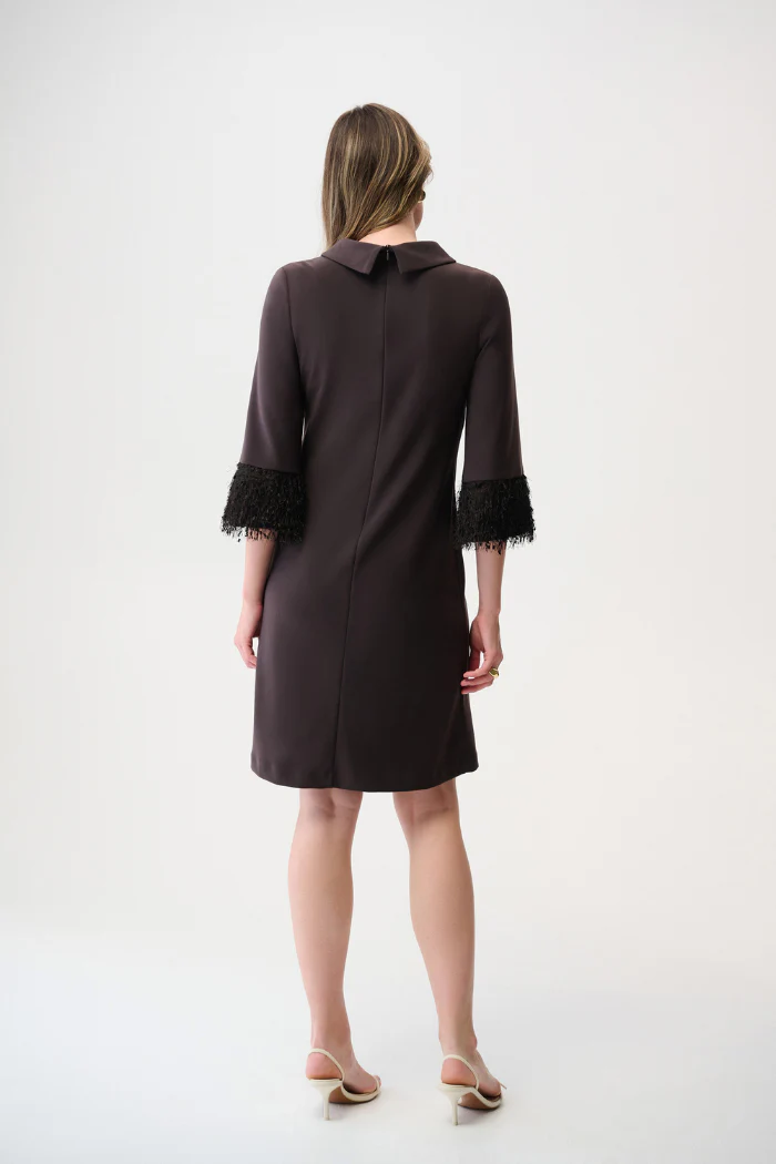 Silky Knit & Novelty A-Line Dress - Image 4