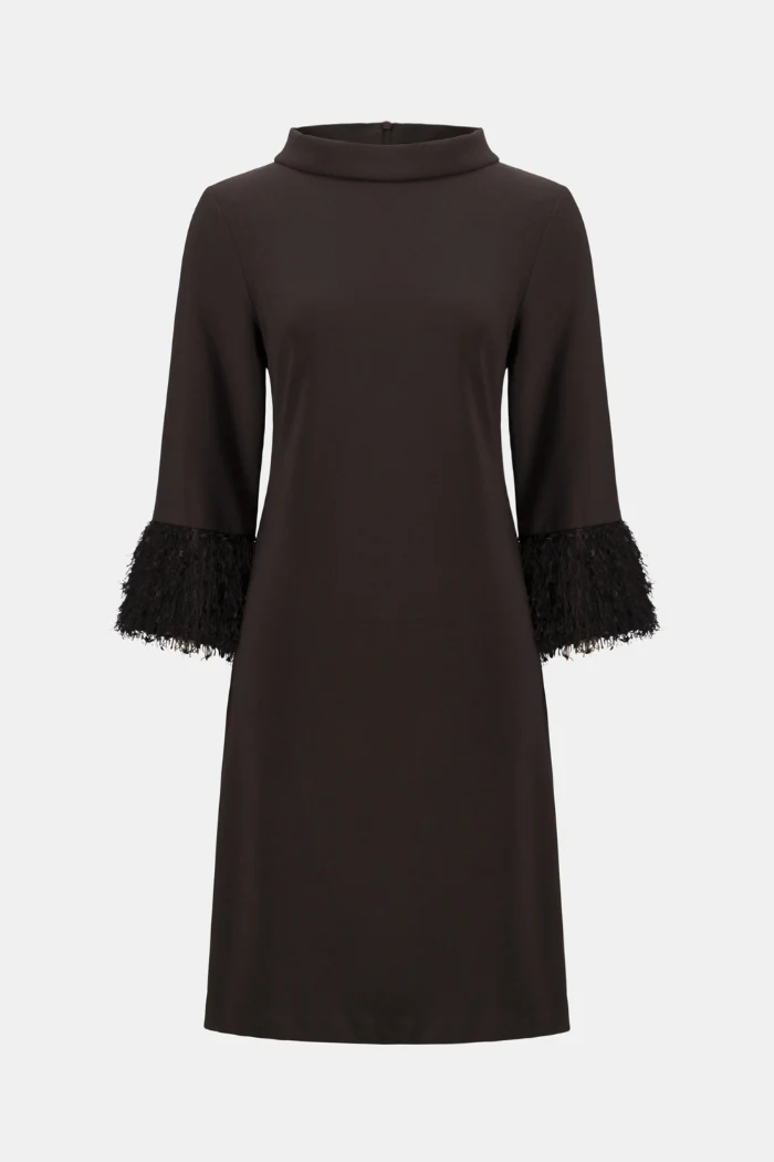 Silky Knit & Novelty A-Line Dress - Image 5