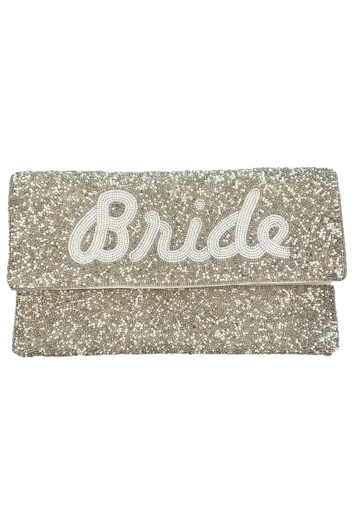 Beaded Bride Clutch
