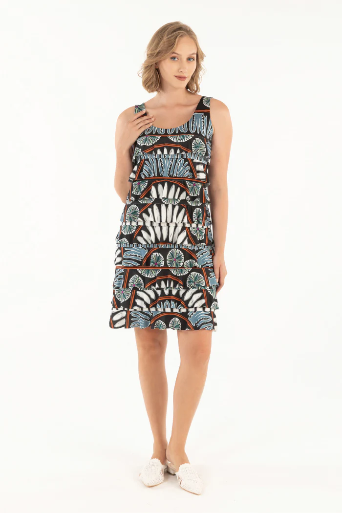 Sleeveless Cha Cha Dress - Tribal - Image 2