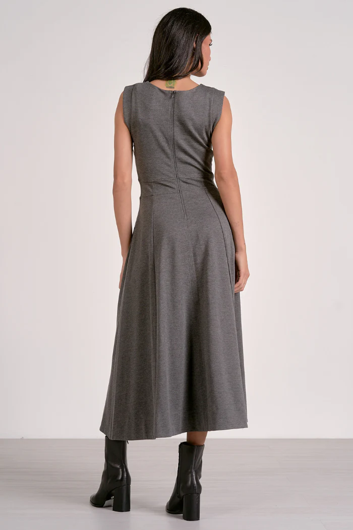 Sleeveless Flair Midi Dress - Image 2