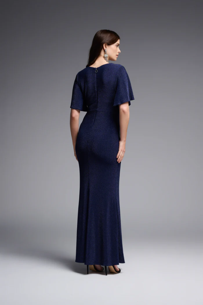 Solid Lurex Fit And Flare Maxi Dress - Image 4