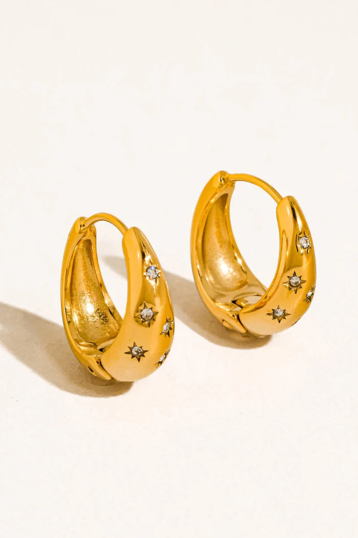 Solira Star Hoop Earrings