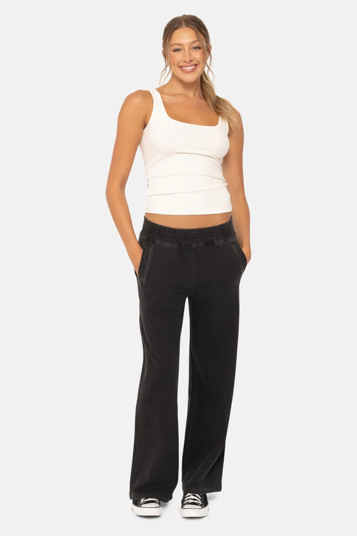 Square Neck Ribbed Tank Top - Image 2