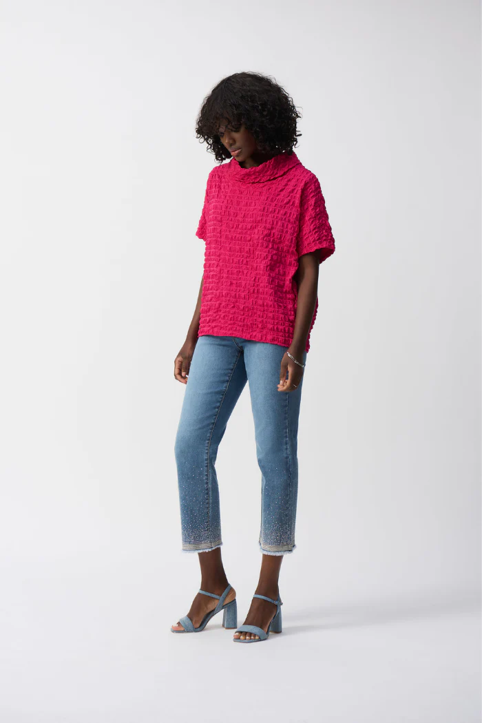 Straight Fit Crop Stretch Jeans - Image 6