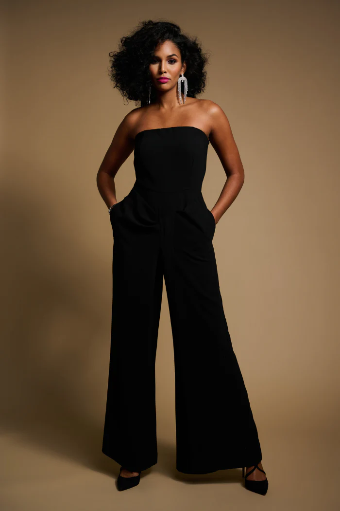 Strapless Wide Leg Jumpsuit - Image 5