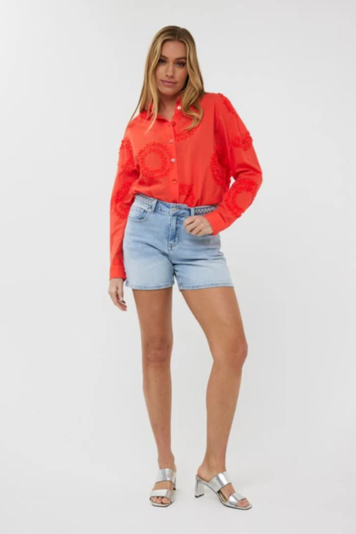 Stretch Denim Shorts