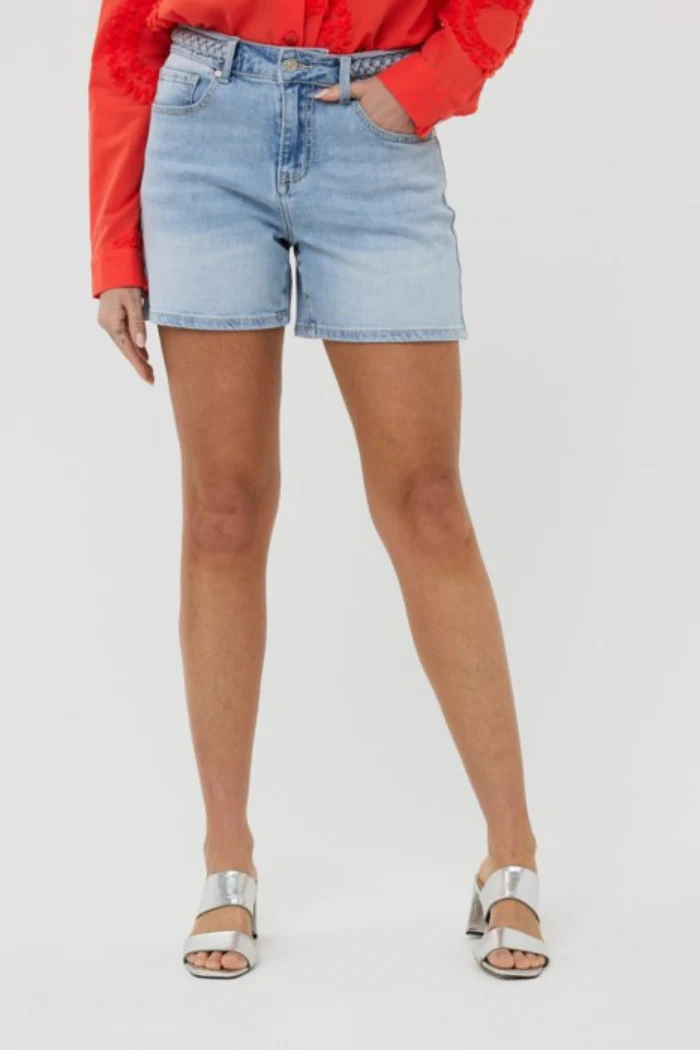 Stretch Denim Shorts - Image 2